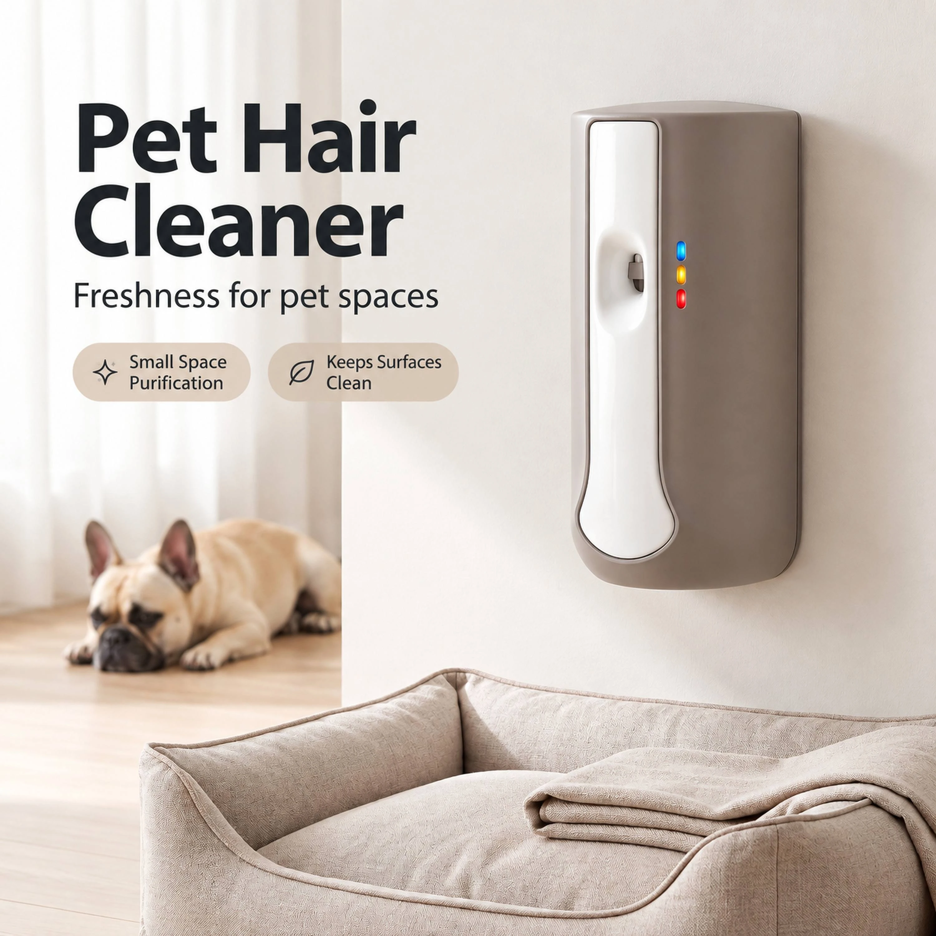 Wall-Mounted Gray Scent Diffuser scene