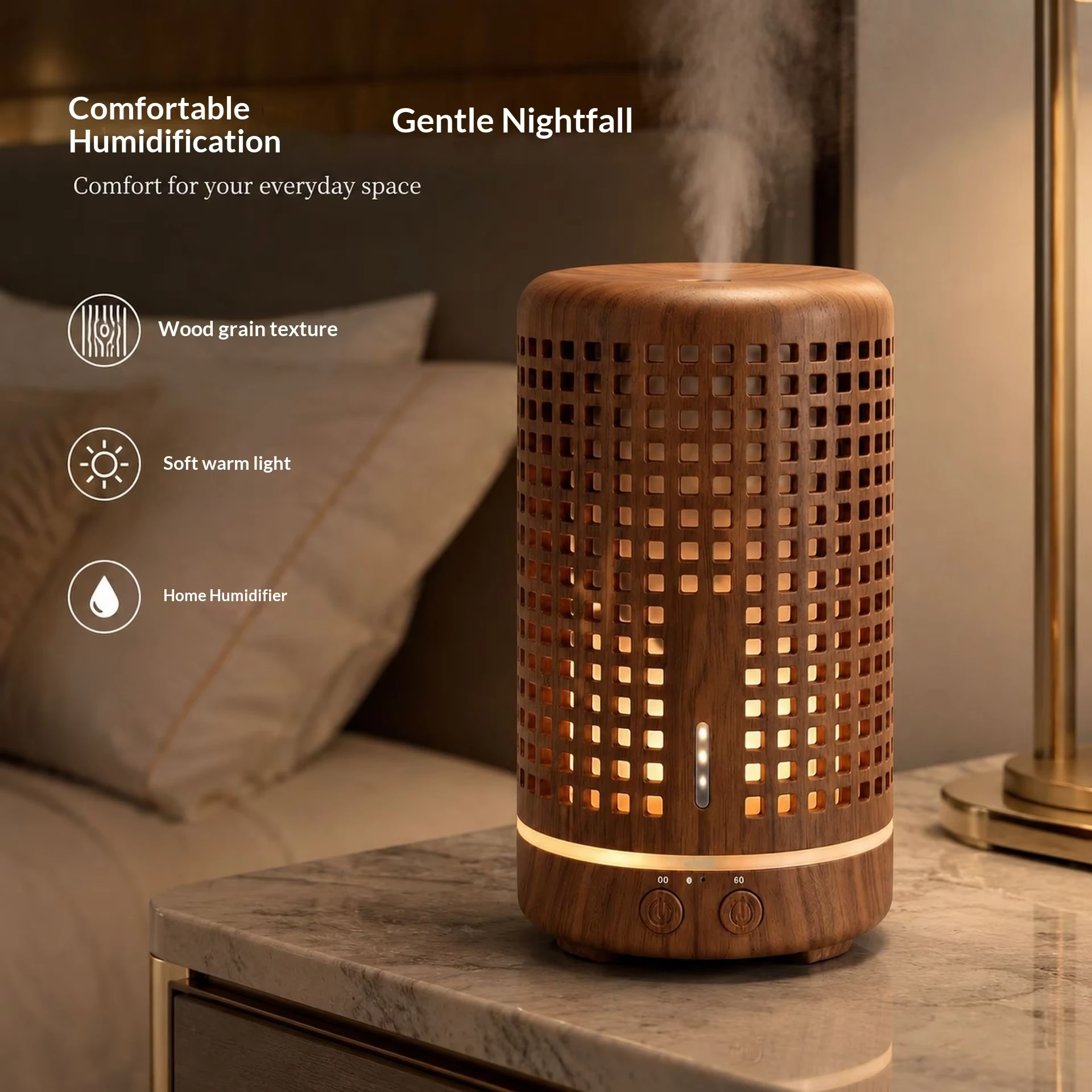 Hollow Wood Grain Aroma Diffuser hover