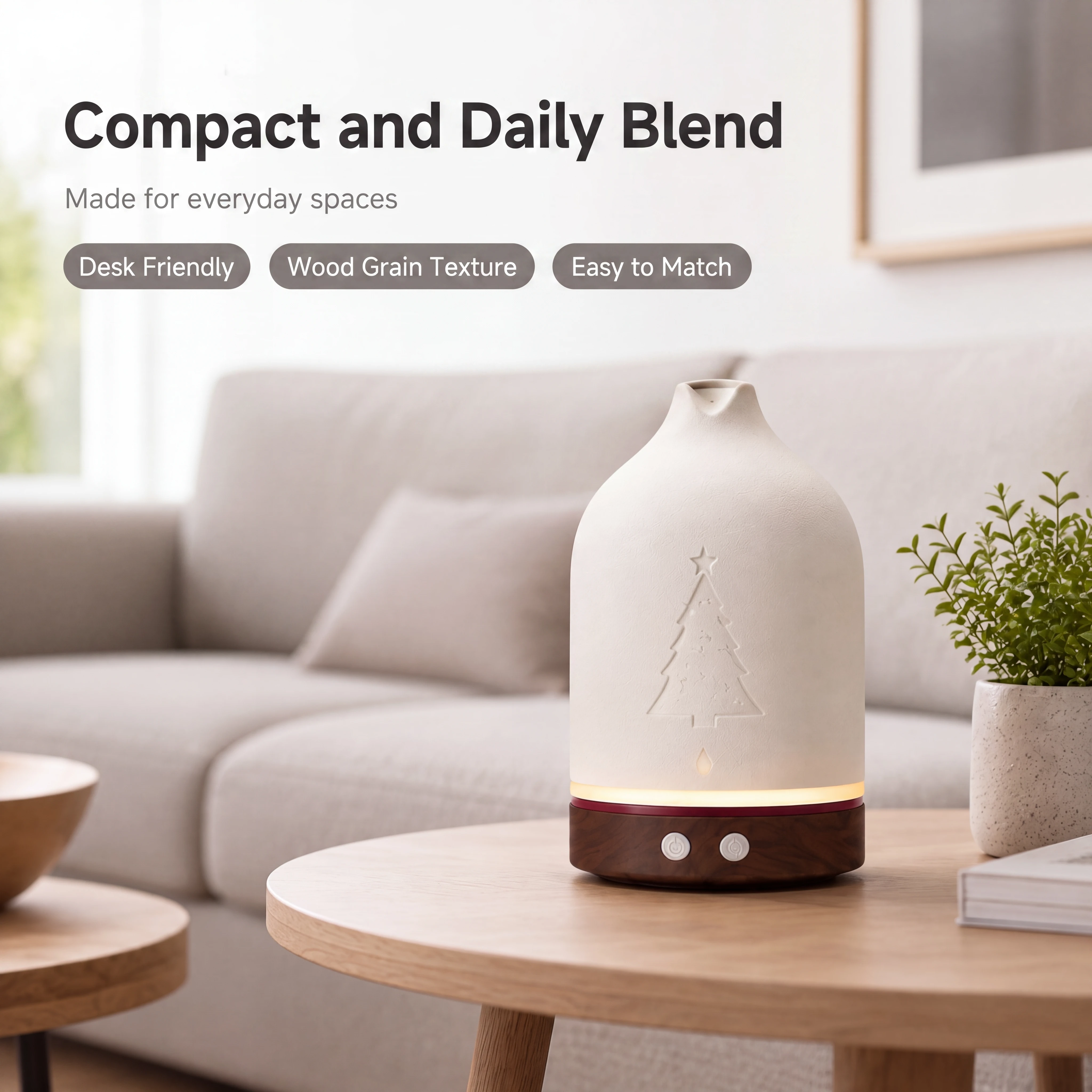 Ceramic Christmas Tree Aroma Diffuser scene