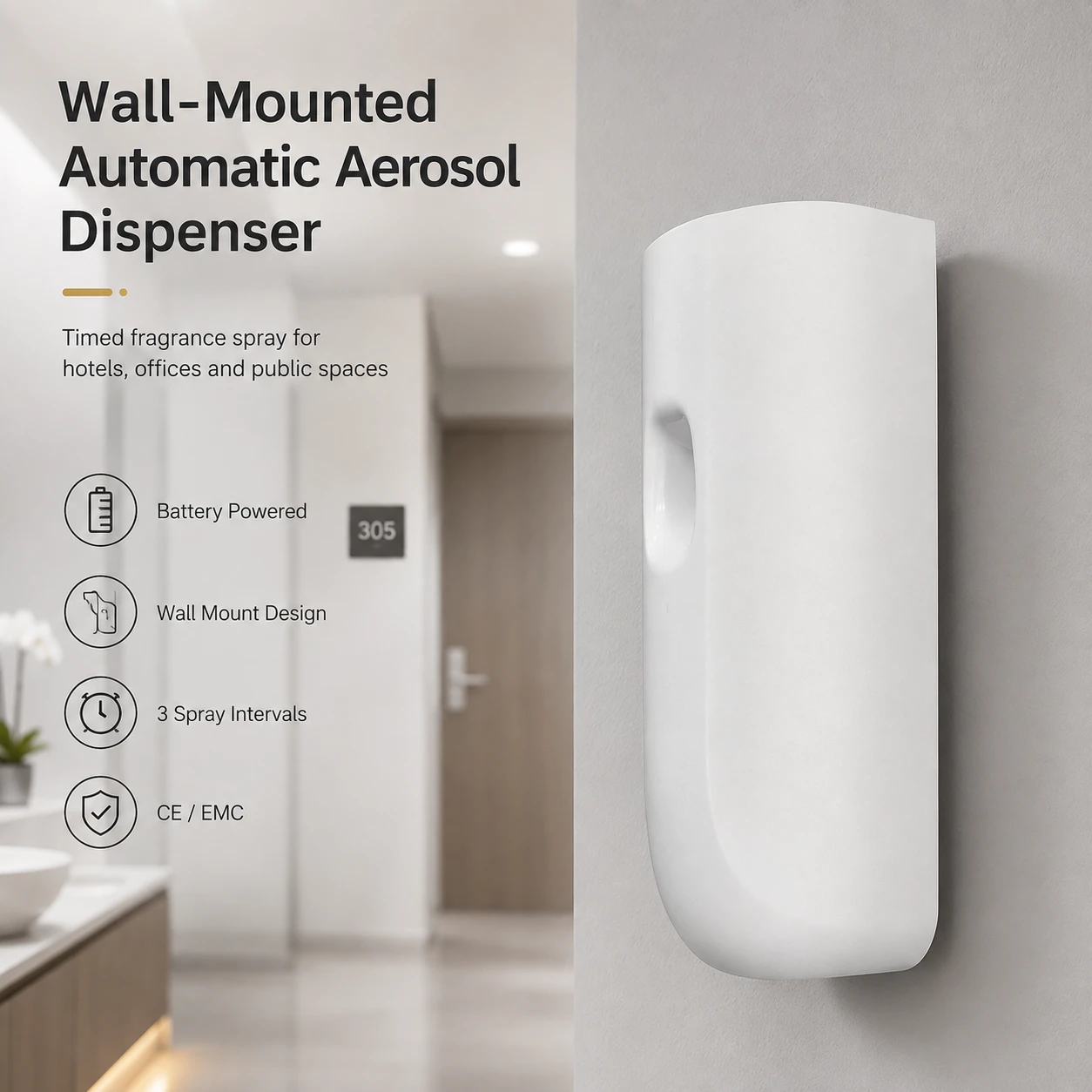 Wall-Mounted Automatic Scent Diffuser scene
