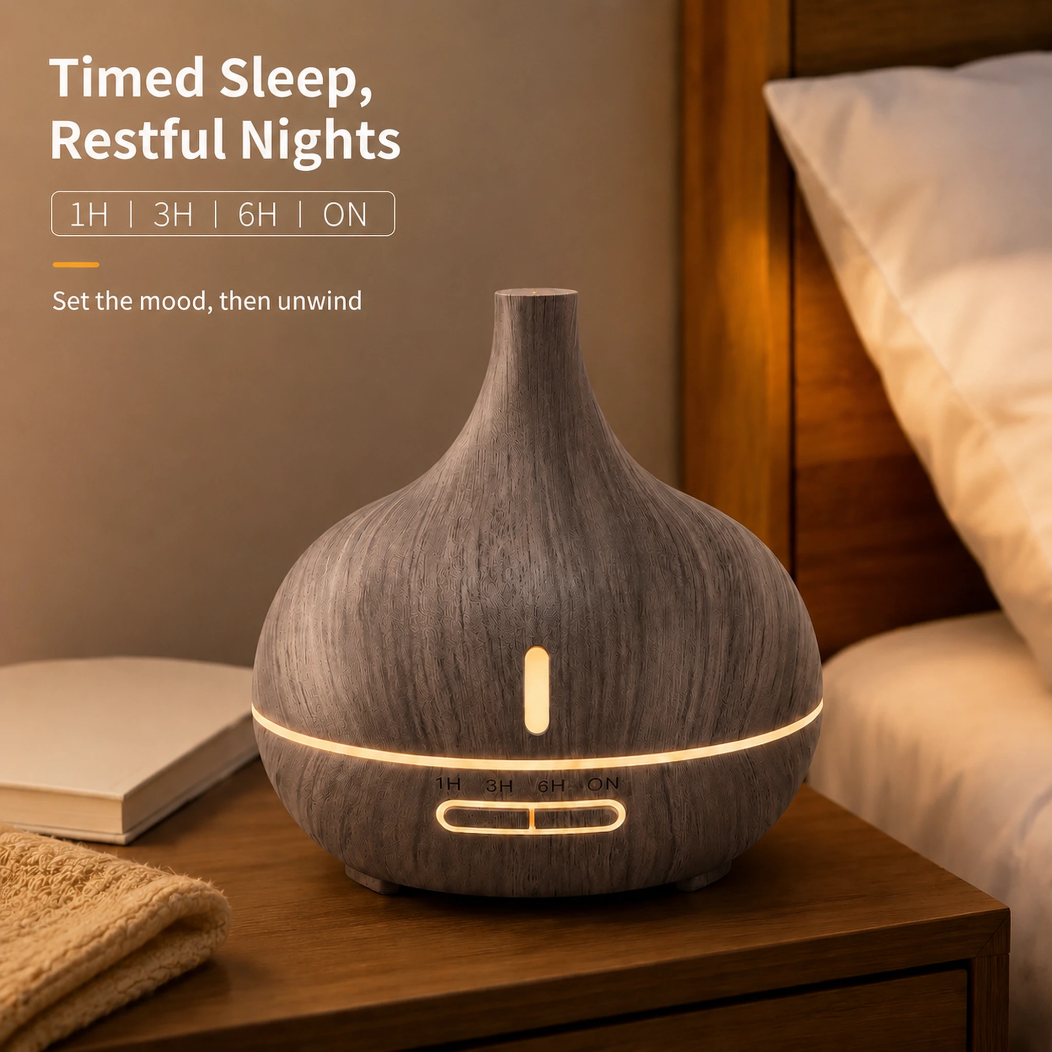 Wood Grain Vase Aroma Diffuser hover